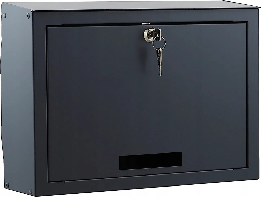 Robusztus Postaláda Levelekhez Lengyel Termék horganyzott acél Fekete