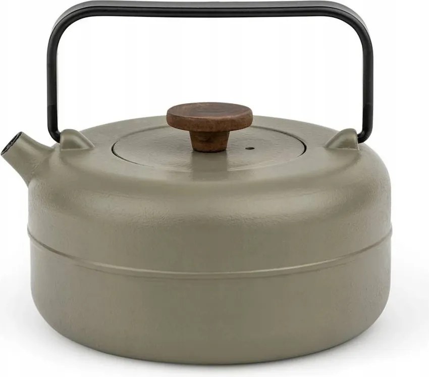 Henan öntöttvas vízforraló, 750 ml, khaki