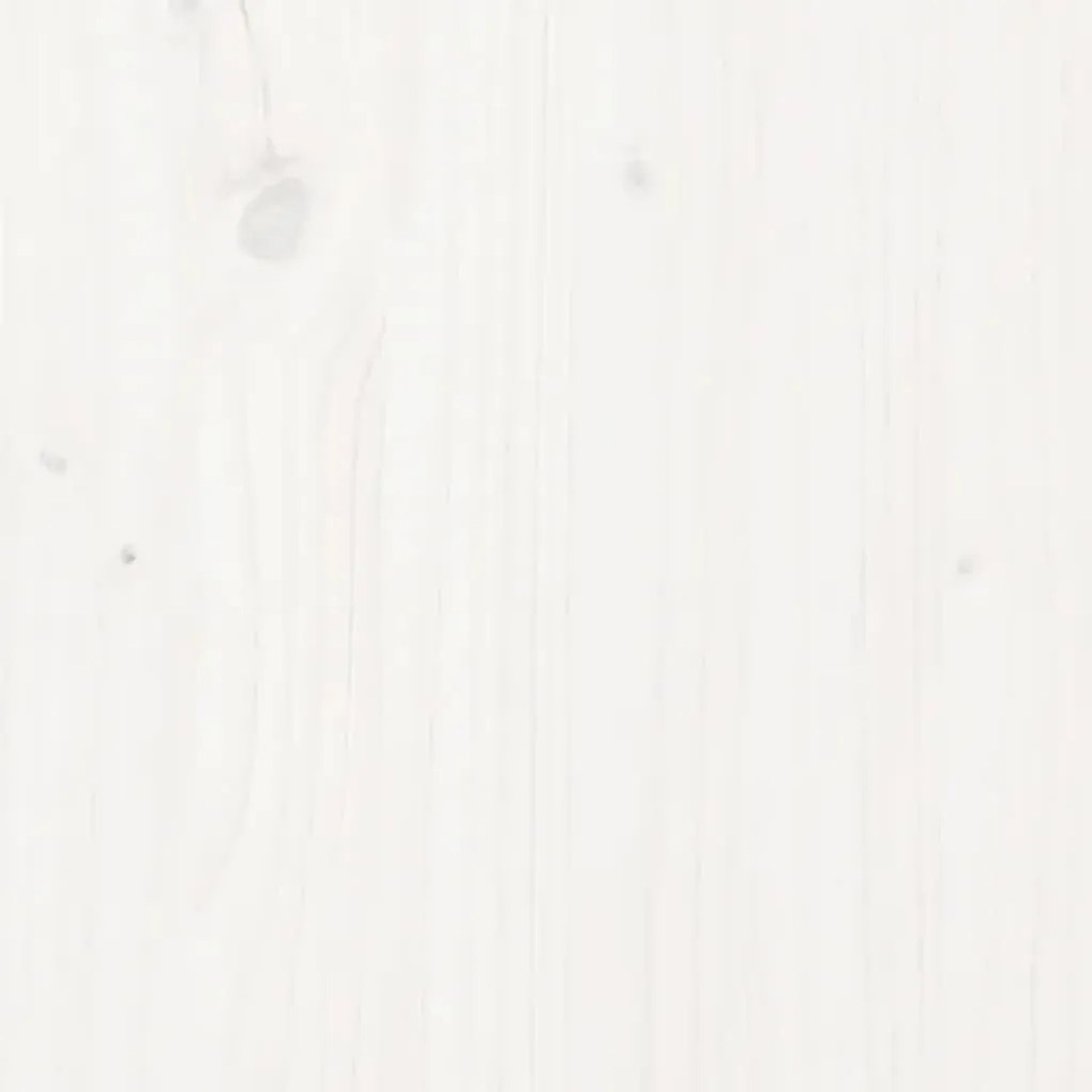 fehér tömör fenyőfa fali fejtámla 126 x 3 x 63 cm