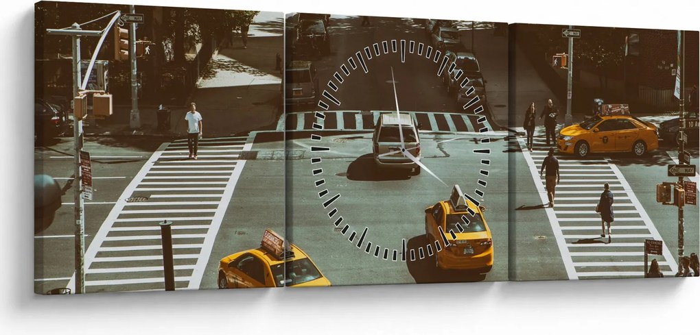 Kép - New York (órával) (90x30 cm)