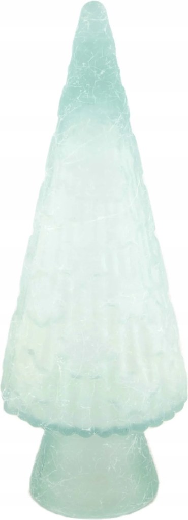 Üveg karácsonyfadísz 13x13x34cm