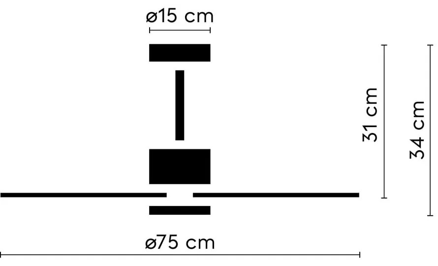 Fehér LED mennyezeti lámpa ø 15 cm Rainbow – SULION