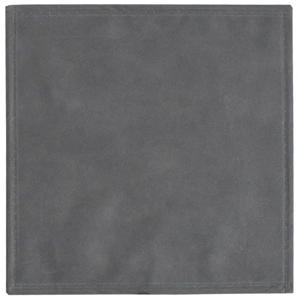 10 db szürke szövet összecsukható tárolódoboz 32x32x32cm