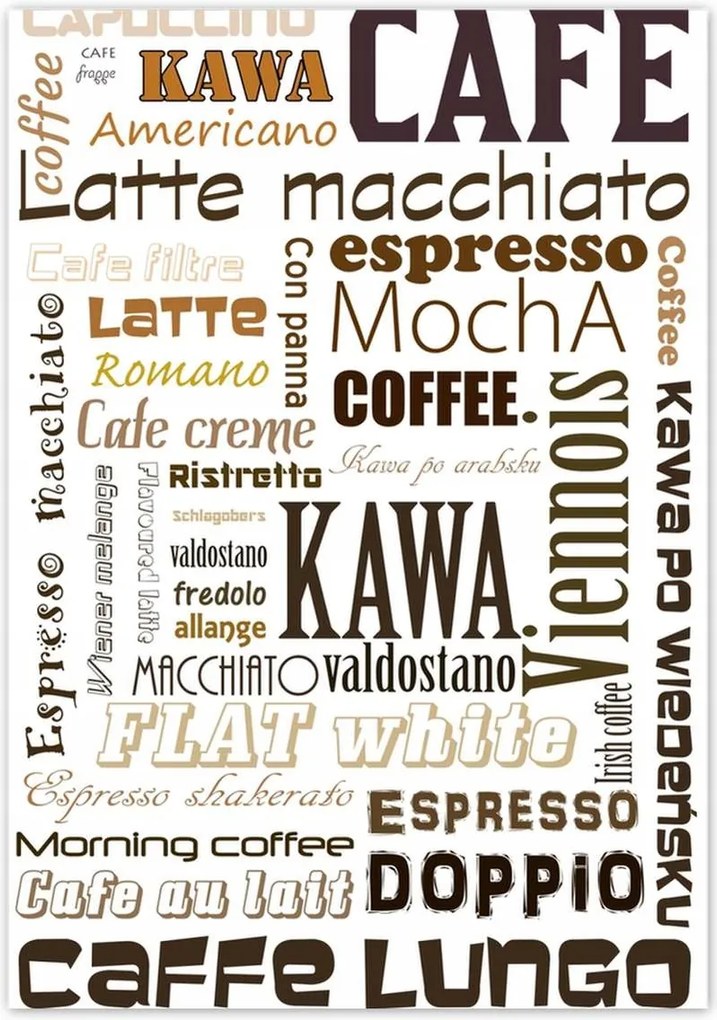 Poszterek 70x100 Kávé típusok