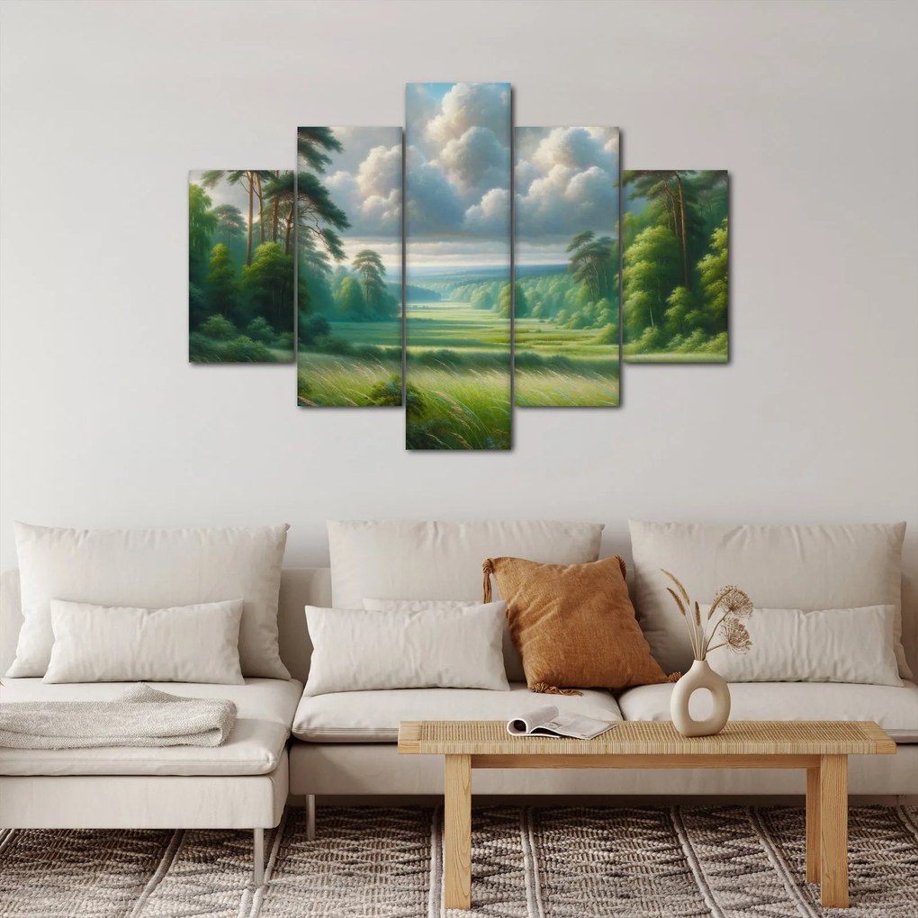 Kép - Zöld táj (150x105 cm)