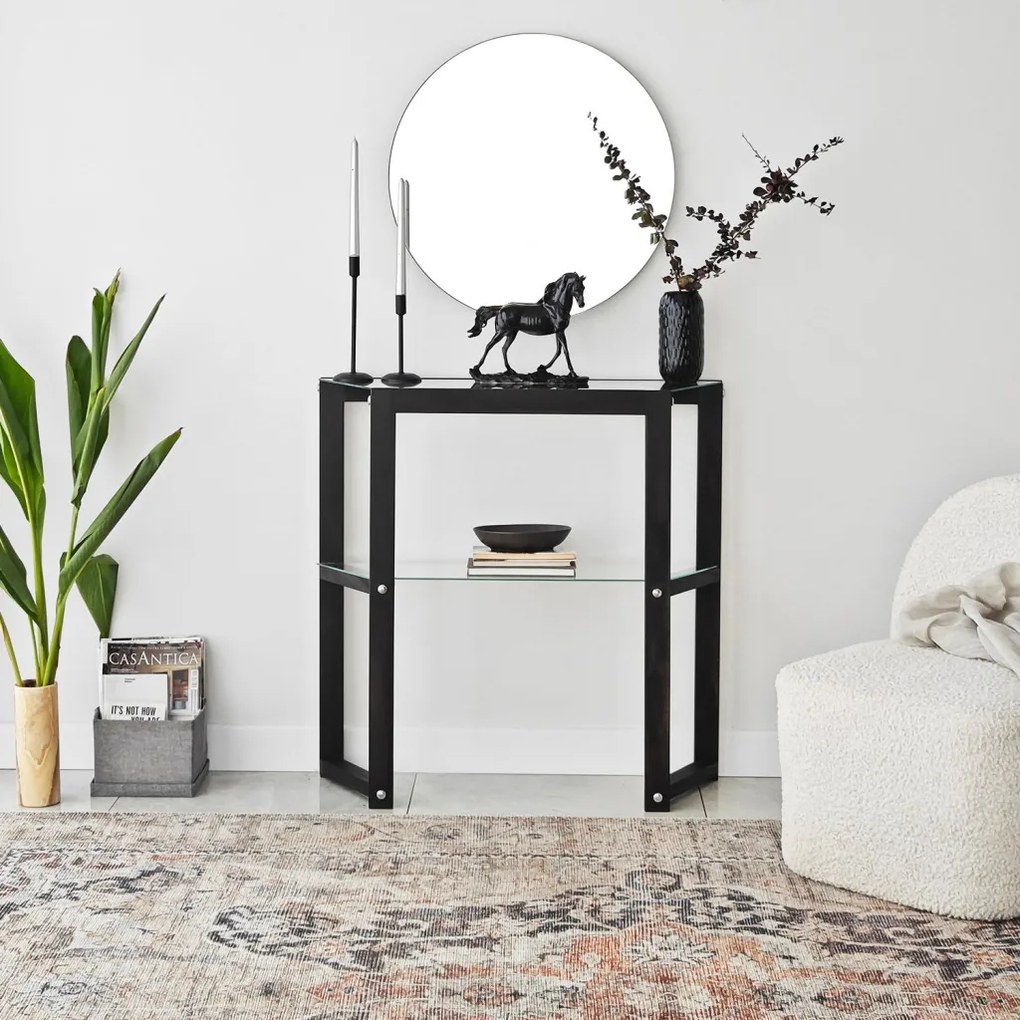 Trapezoid komód, antracit, 85 cm