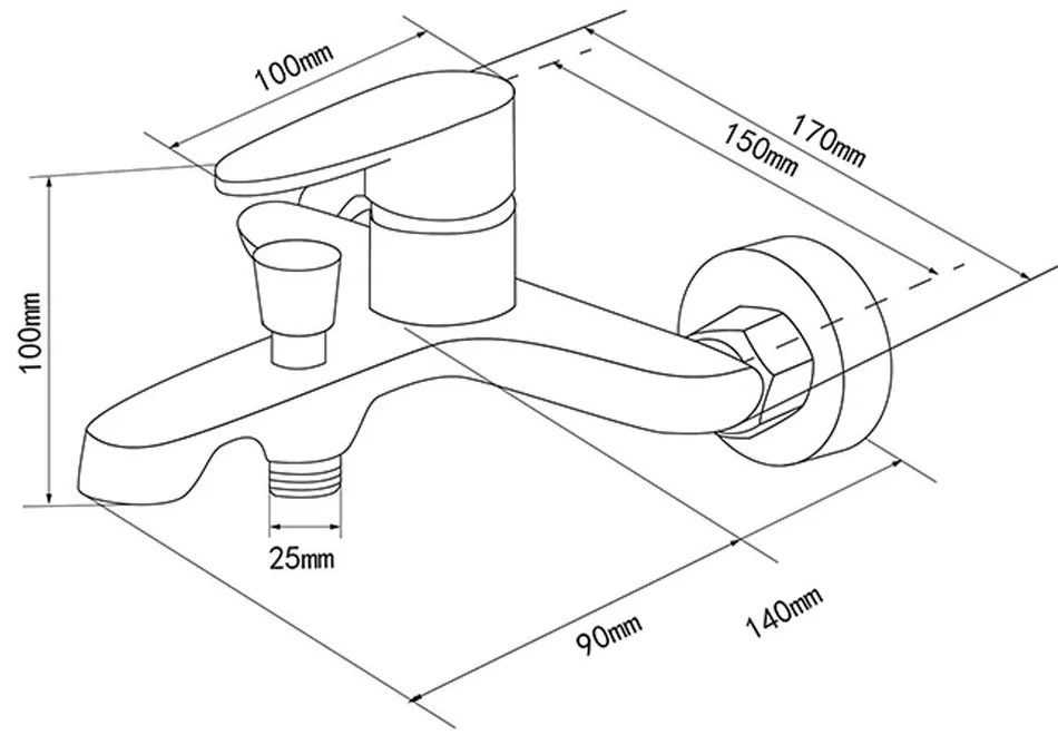 Colly kádtöltő csaptelep
