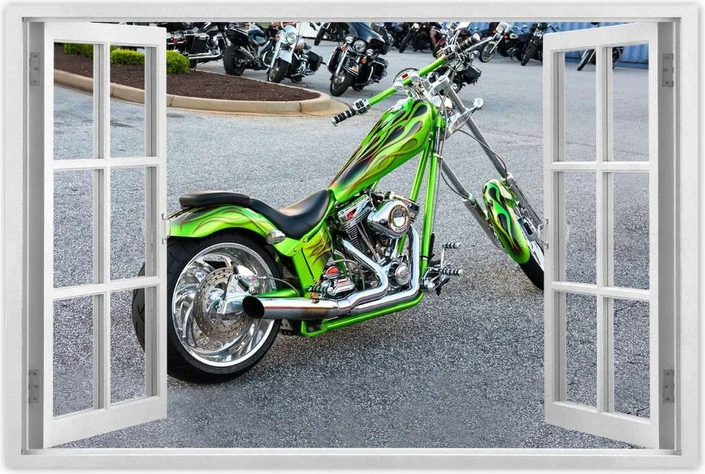 Poszterek 60x40 Lime chopper Motor