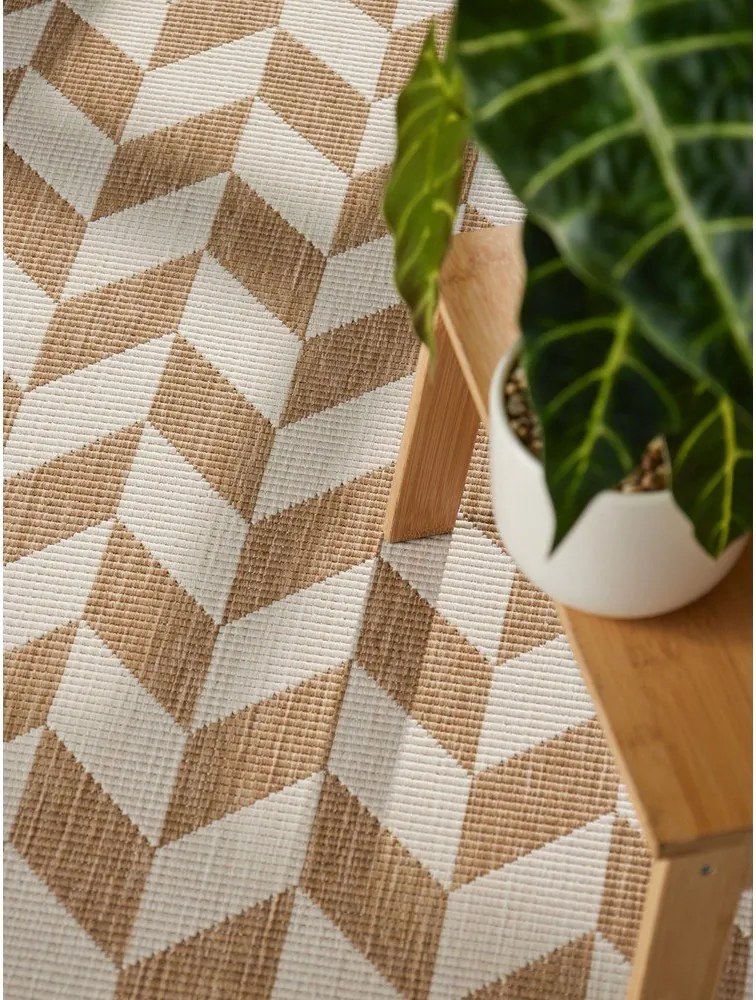 Krémszínű-natúr színű kültéri-beltéri futószőnyeg 80x200 cm Haringey Terrick – Ted Baker