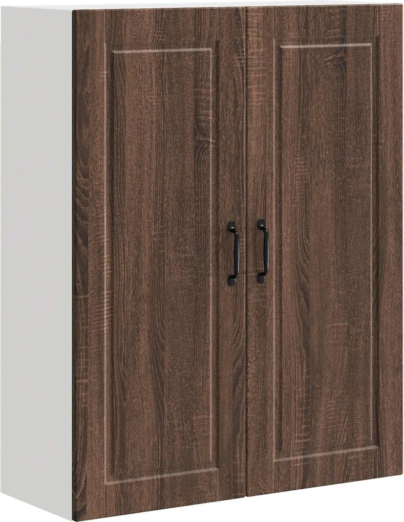 vidaXL Konyhaszekrény polcokkal Barna Tölgy 80 x 31 x 100 cm Faanyag