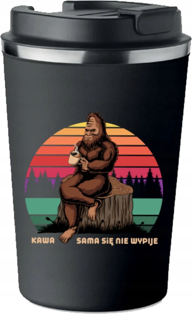 Prémium termo bögre nyomott mintával Kávé Nem Iszik Magától 350ml KT_061