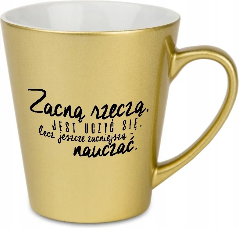 Latte Bögre Gyöngyház Arany Dolog Tanítani Pedagógusnapra