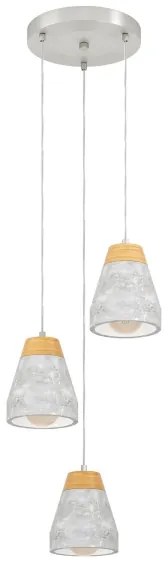 Eglo 95526 - Csillár TAREGA 3xE27/60W/230V