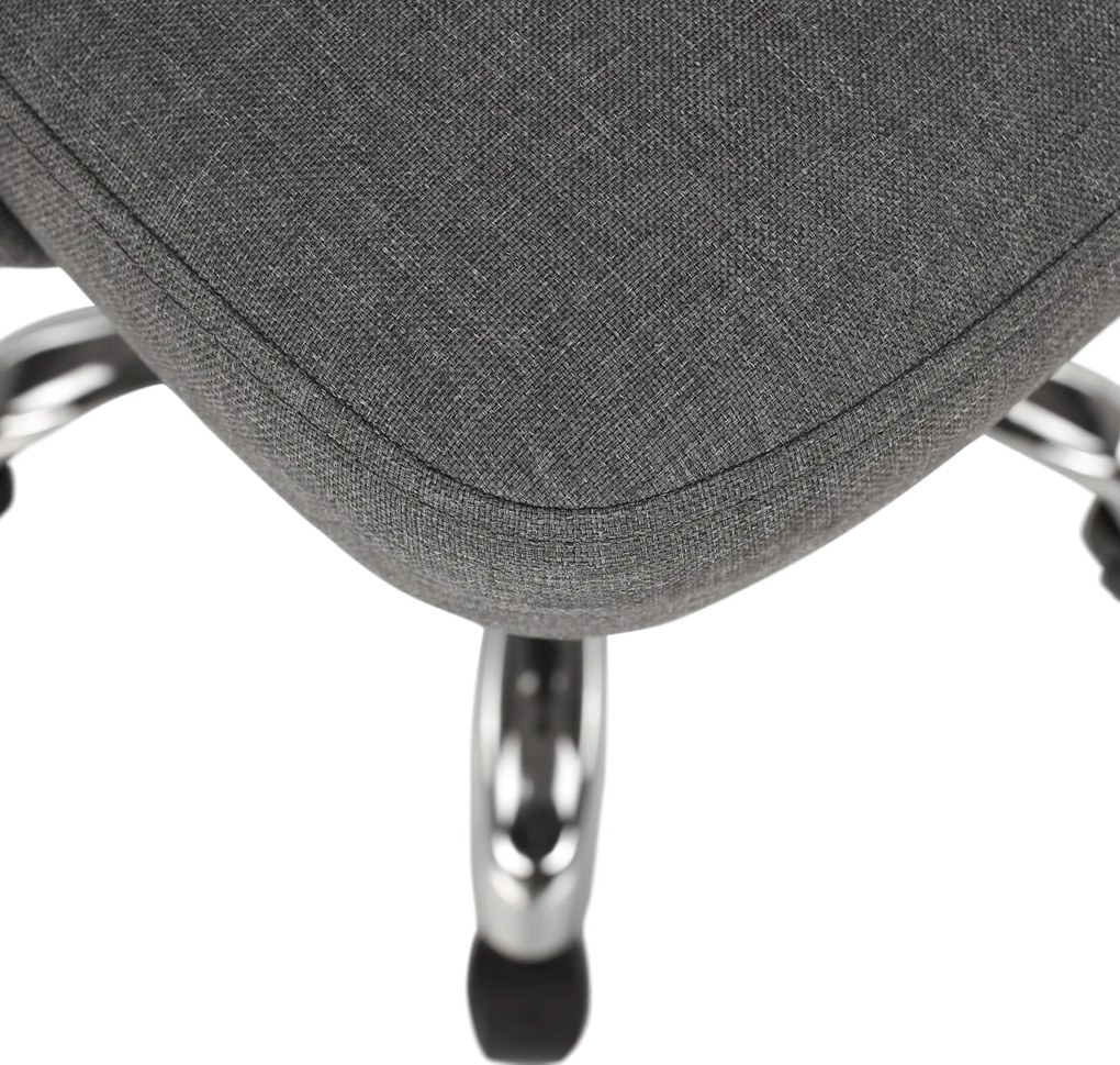 Irodai szék, szürke/króm, EDIZ