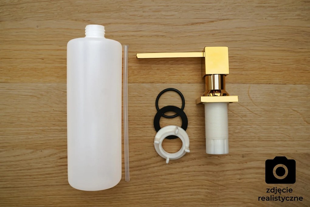 Mosogató Quality Quatro, mosogatószer adagoló mosogatóhoz 400ml, fényes arany, SKQ-DOK-GD