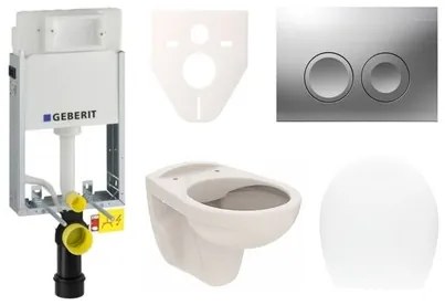 Fali WC szett Geberit befalazáshoz + Ceramia S-Line WC SIKOGE1U3