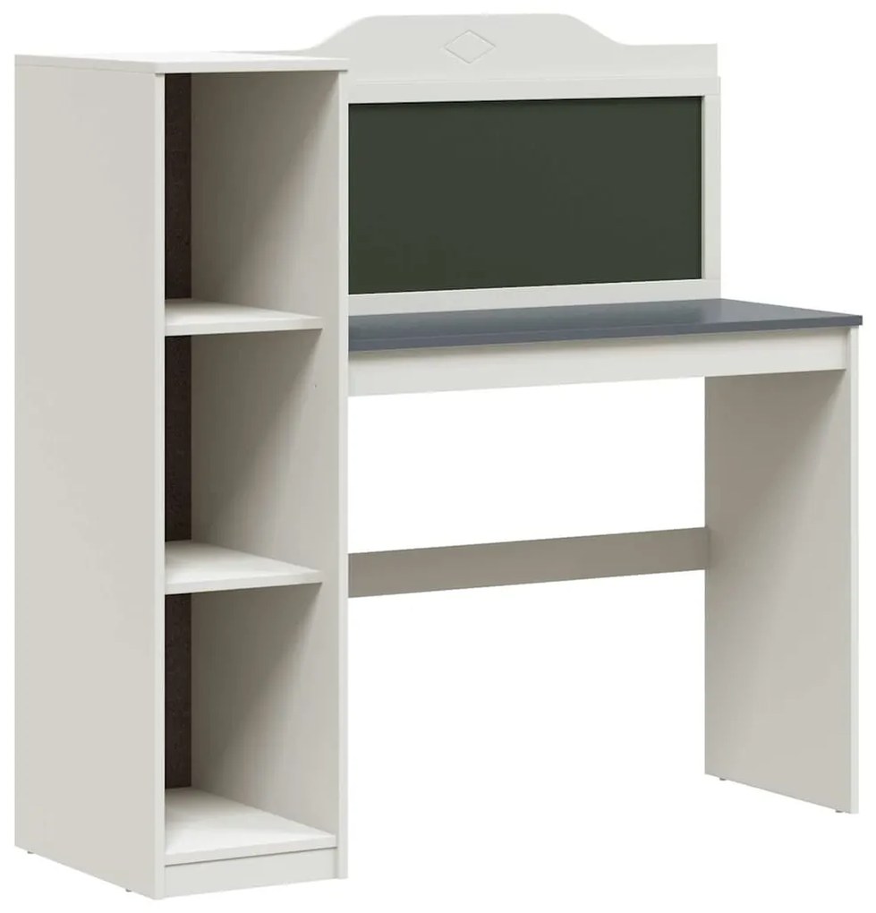 Táblafesték Íróasztal Fehér és szürke 120 x 45 x 118.5 cm