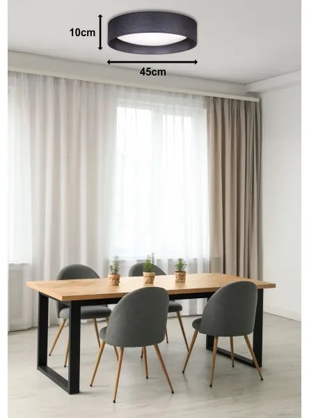 Duolla - LED Mennyezeti lámpa ROLLER LED/24W/230V átm. 45 cm antracit