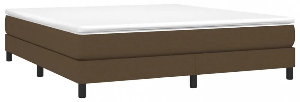 sötétbarna szövet rugós ágykeret 180 x 200 cm