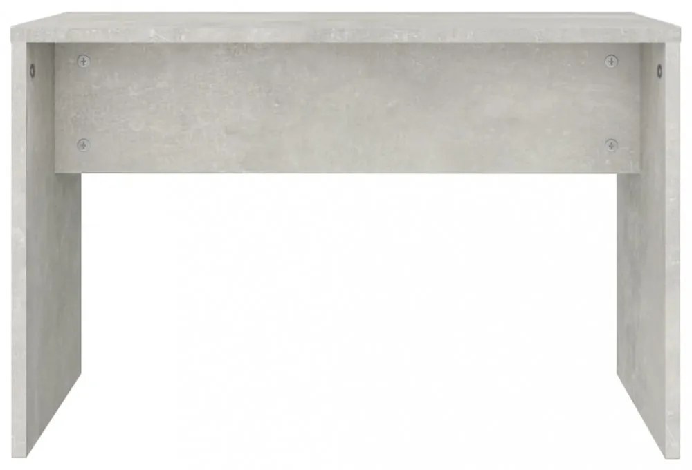 betonszürke szerelt fa fésülködőszék 70 x 35 x 45 cm