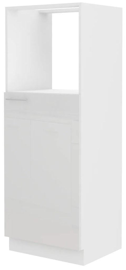 Élelmiszer szekrény a sütőhöz Lavera 60 DKPL 162 1F BB (fehér + fényes fehér). 1032358