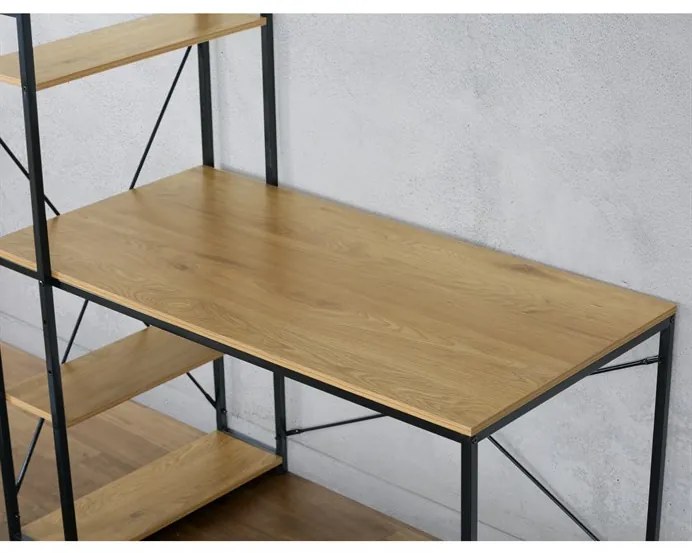 Íróasztal 120×60 cm, MDF, tölgy OAK