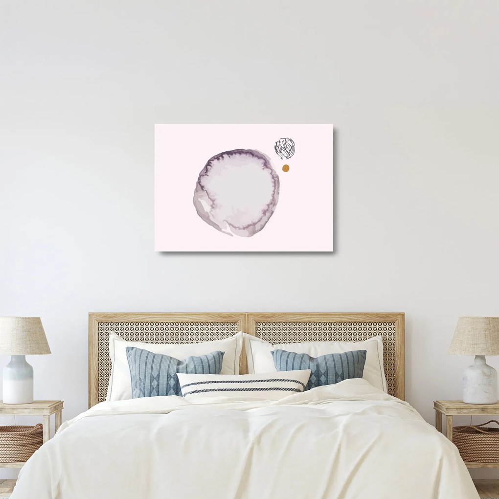 Üveg kép - Lila minimalizmus N⁰4 (70x50 cm)