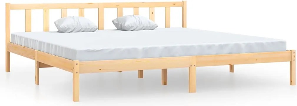 vidaXL tömör fenyőfa ágykeret 200 x 200 cm