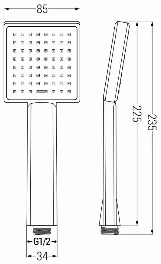 Mexen tartozékok - 1 pontos kézizuhany készlet R-45, arany, 785456052-50