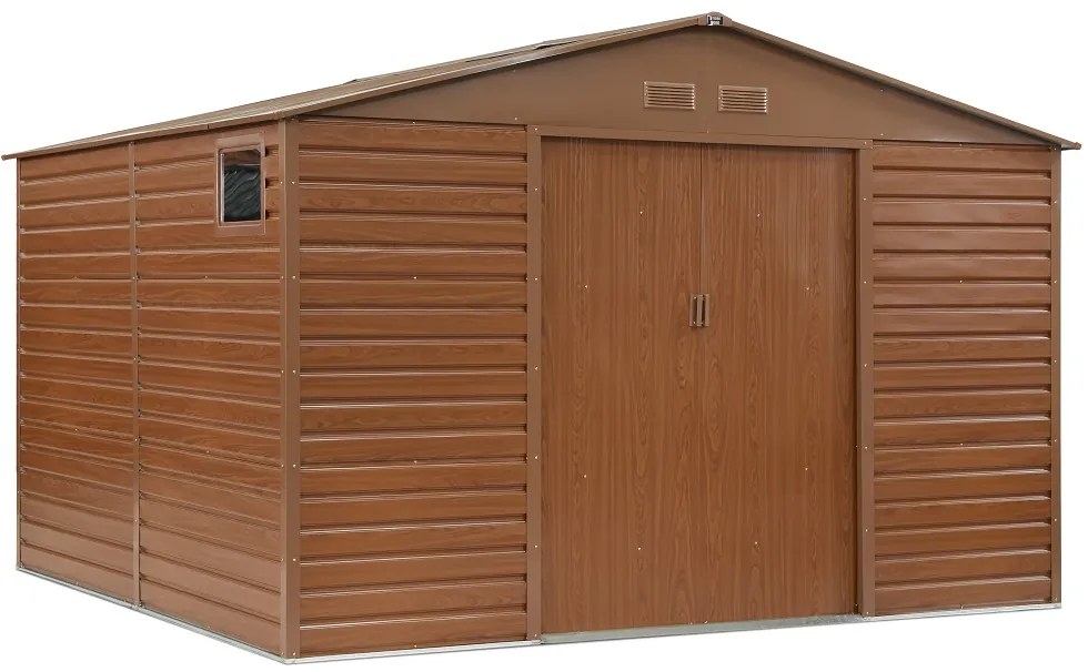 Fém szerszámos ház Malmö 3,4 x 3,2 m Store Boss barna