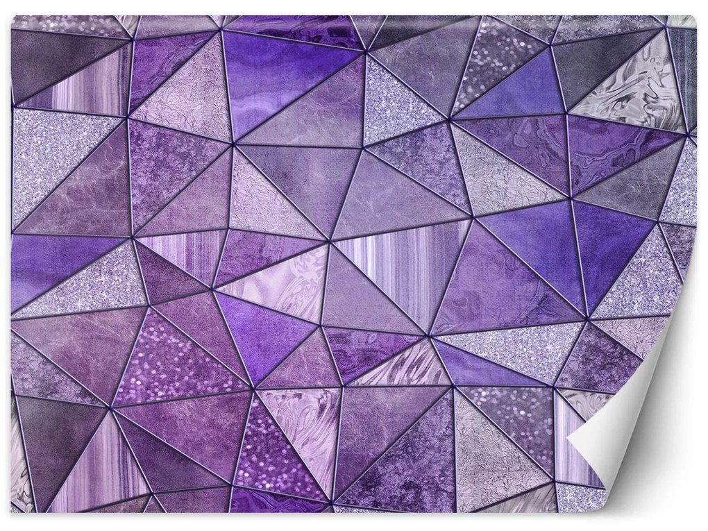 Gario Fotótapéta Lila geometriai textúrák - Andrea Haase Anyag: Vlies, Méret: 100 x 70 cm