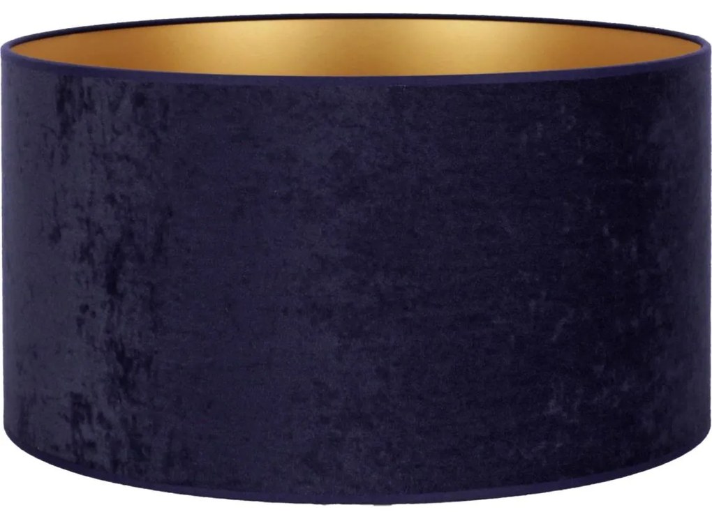 Duolla - Univerzális VELVET E27 lámpabúra, 35 cm, kék/arany