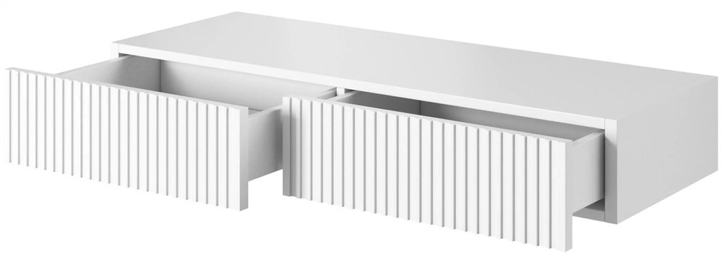 Nicole fali sminkasztal 100 cm fiókokkal - matt fehér
