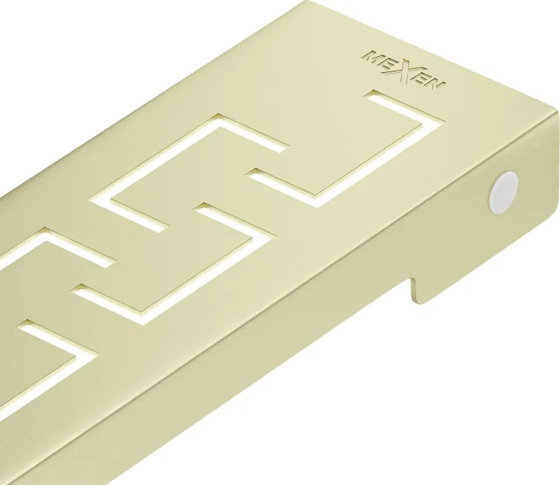 Mexen M15 vonalmenti lefolyó takaró 80 cm, arany szálcsiszolt - 1A24080