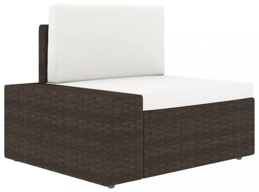 3 részes barna polyrattan kerti ülőgarnitúra