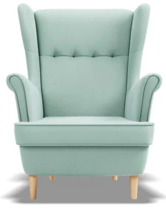 Uszak Mini fotel, bársony, kék