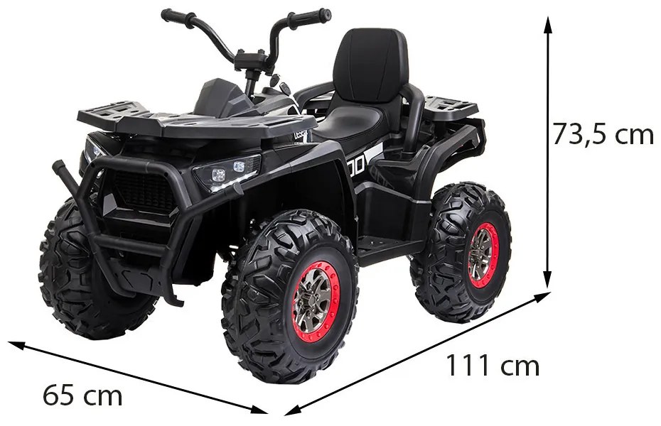 Elektromos quad fekete XL