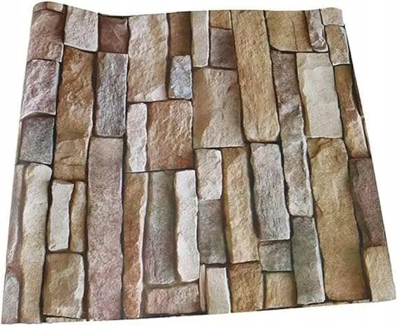 Fali tapéta öntapadós vízálló kő mintás 45x1000cm