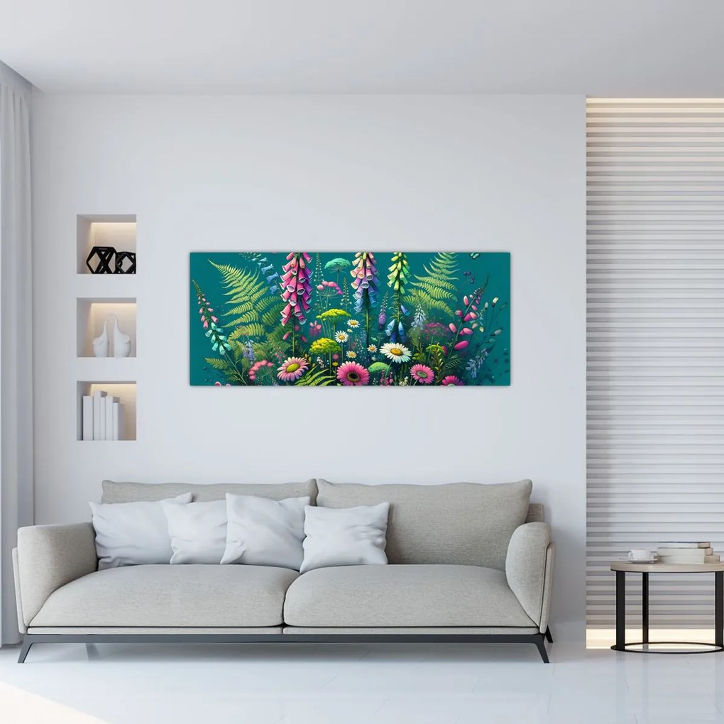 Kép - Mezei virágok (120x50 cm)