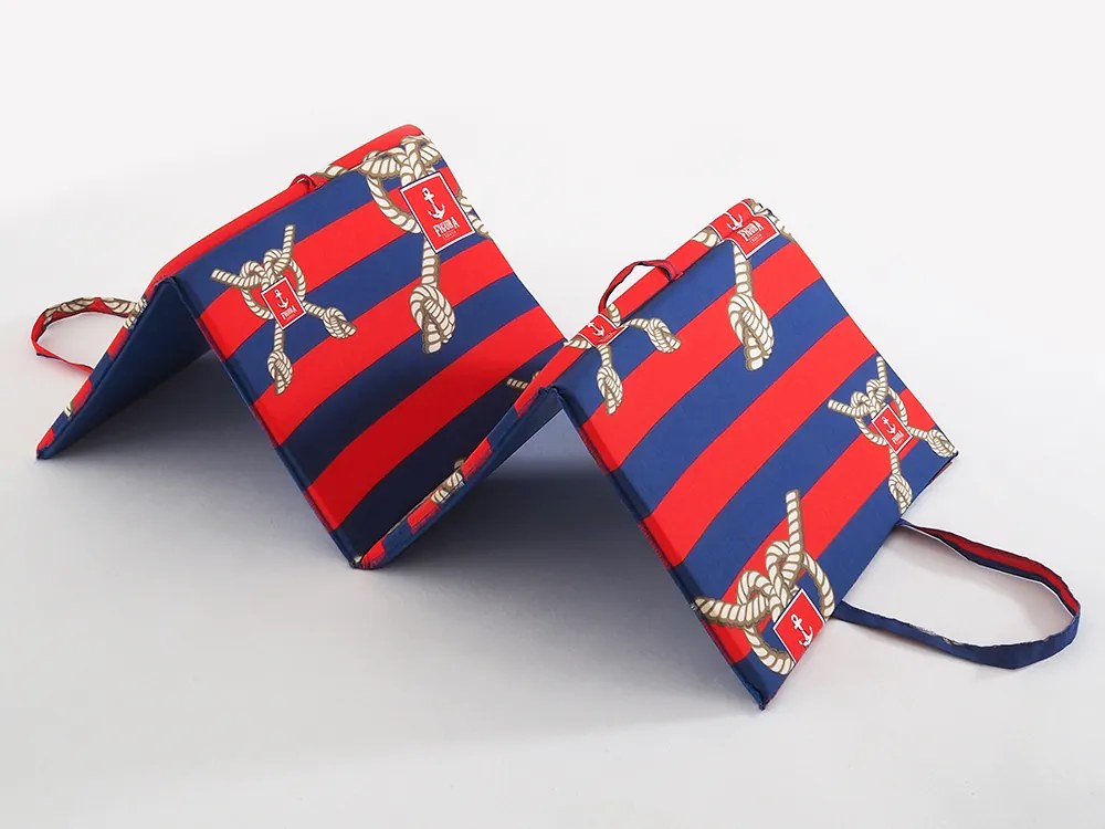 Napozószivacs HAJÓKÖTÉL 137x49 cm, piros