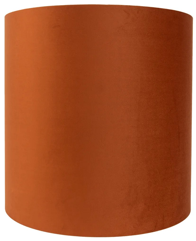 Szövet lámpaernyő narancssárga, arany belsővel 40/40/40