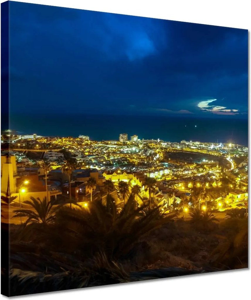 Festmények 30x30 Éjszakai tájkép