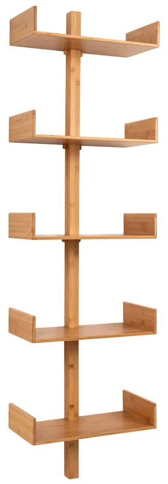 Villa polc bambusz, natúr, 50x180 cm