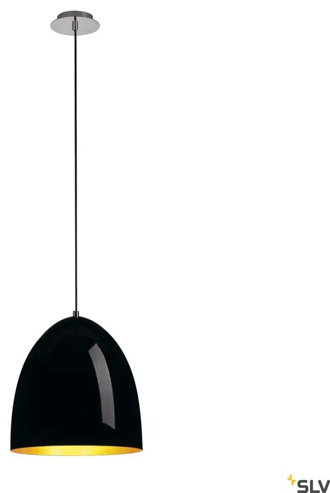 SLV 133060 PARA CONE Modern Függesztett Lámpa Fekete, Arany E27 IP20