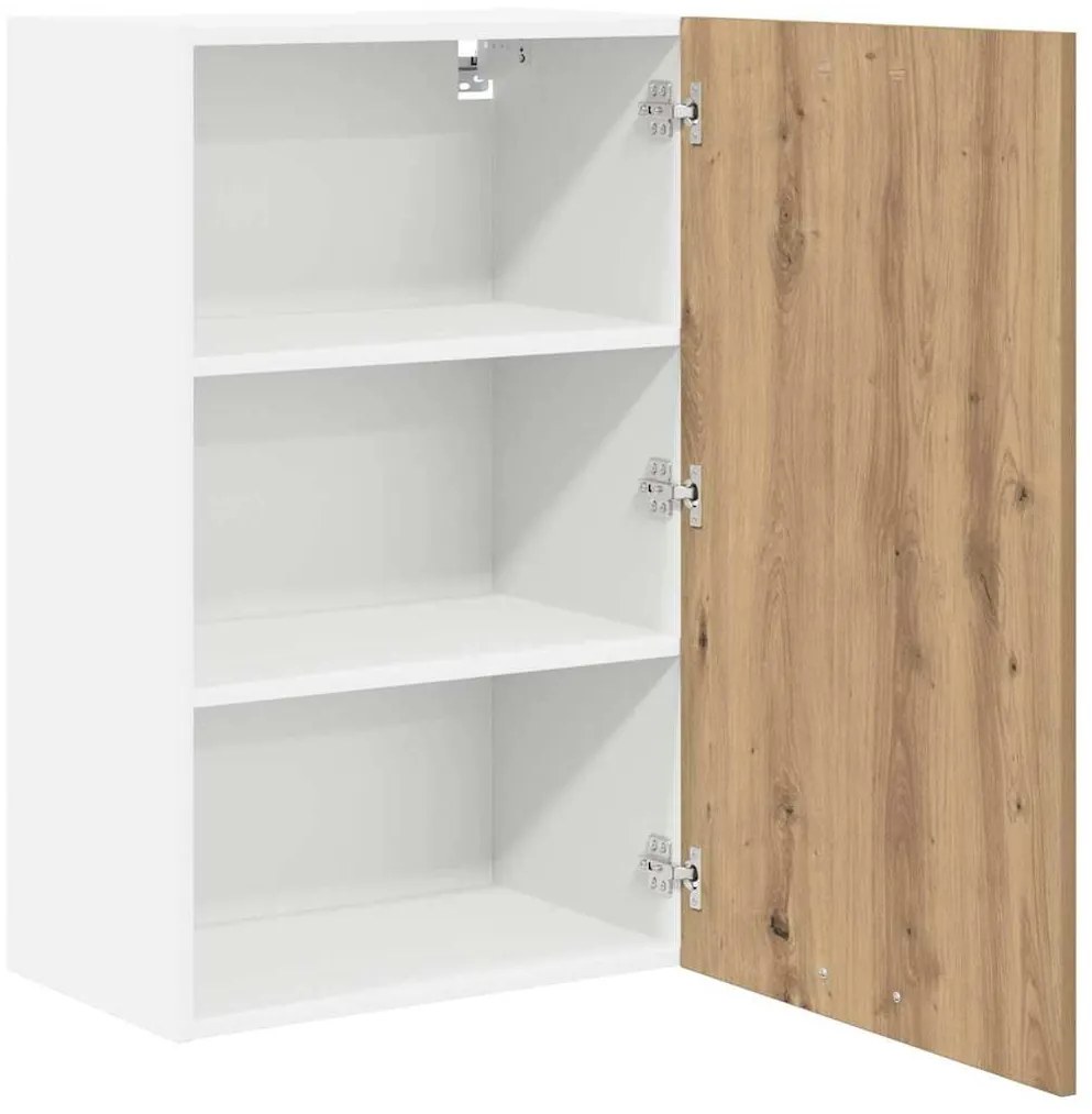 Függő szekrény Riga Artisan tölgy és fehér 50 x 31 x 80 cm