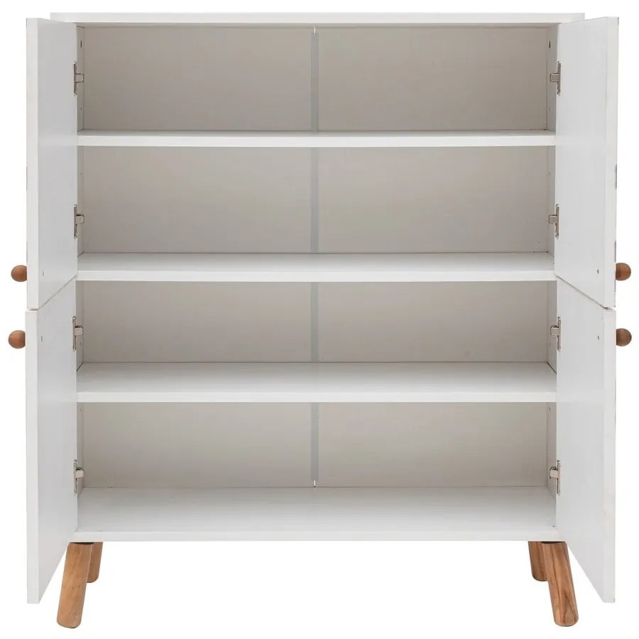 Fehér szekrény 95x111 cm Multilux – Kalune Design