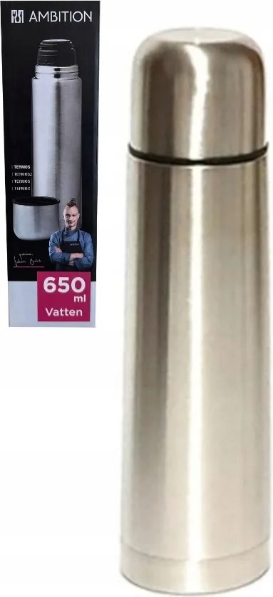 Italtartó Termosz 650 ML Ambition Vatten Ezüst