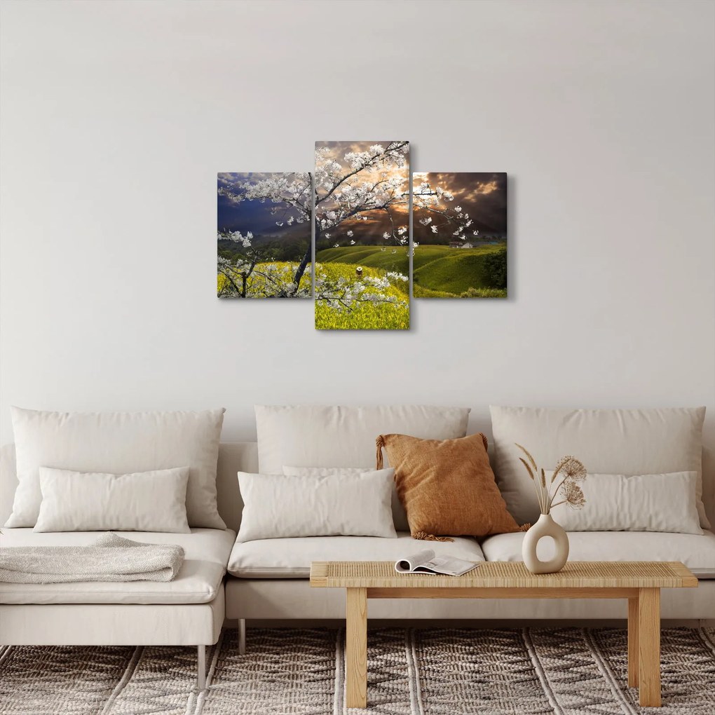 Kép - Virágzó fa az országban (90x60 cm)