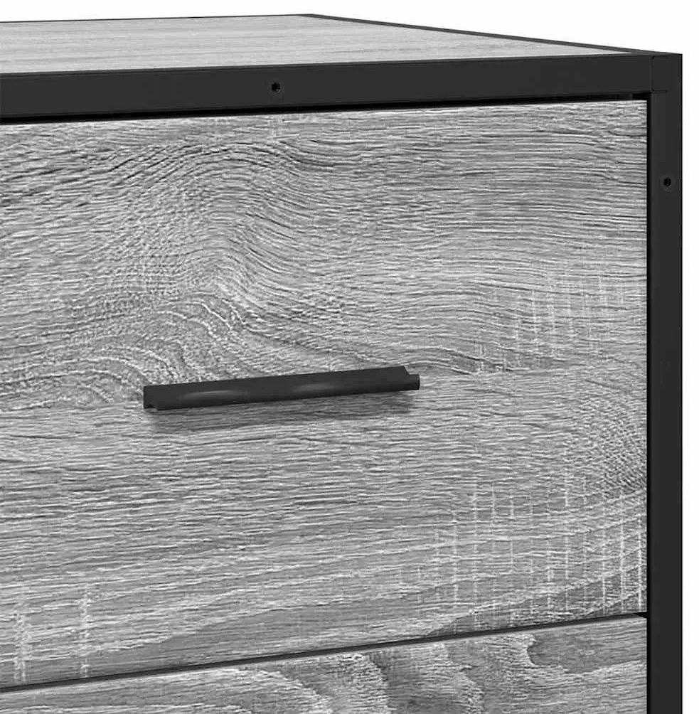 komód Szürke Sonoma 68x35x76 cm Gépi úton előállított fa
