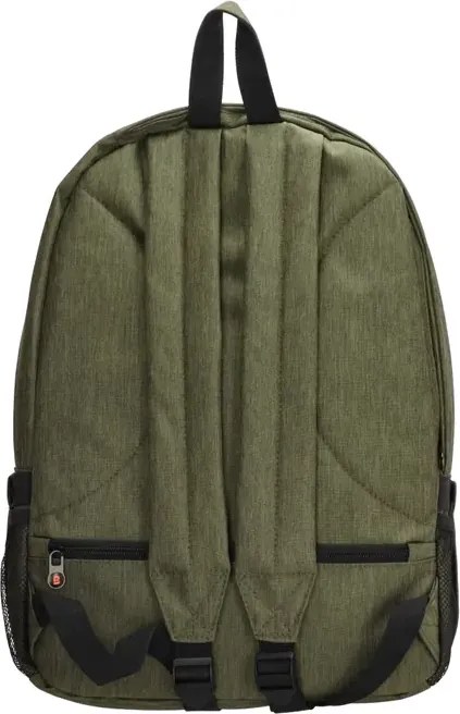 Zöld könnyű iskolai hátizsák „Rock”